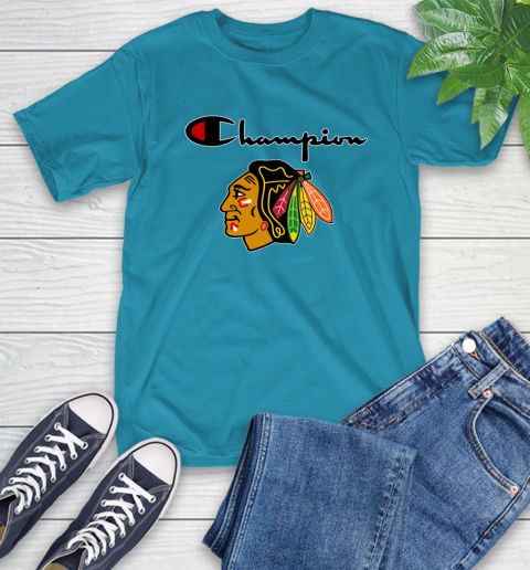 NHL Hockey Chicago Blackhawks Champion Shirt T-Shirt 7