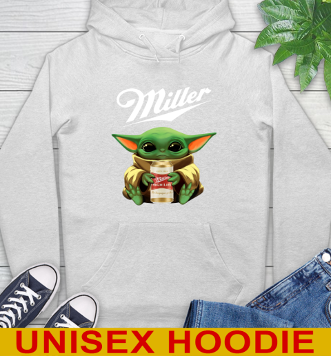 Star Wars Baby Yoda Hugs Miller High Life Beer Shirt 13