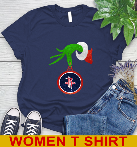 Houston Rockets Grinch Merry Christmas NBA Basketball Women's T-Shirt 12