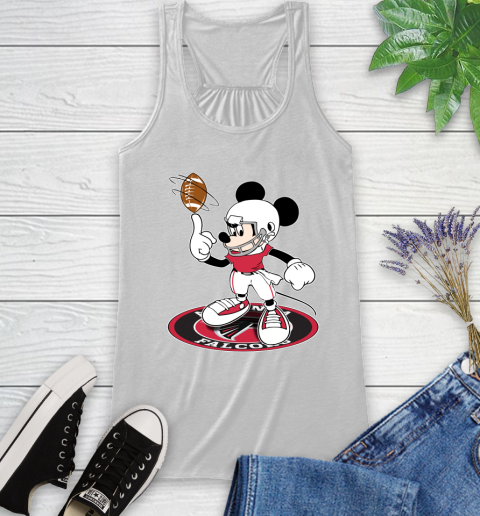 NFL Football Atlanta Falcons Cheerful Mickey Disney Shirt Racerback Tank 2