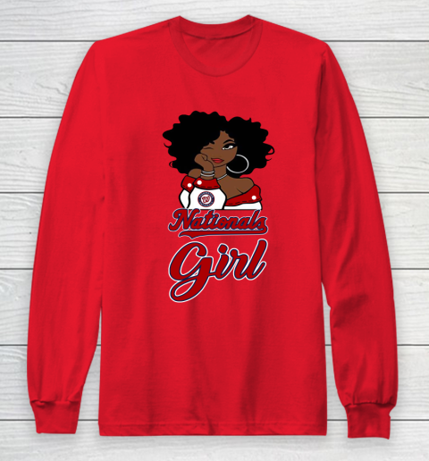 Washington Nationalss Girl MLB Long Sleeve T-Shirt 10