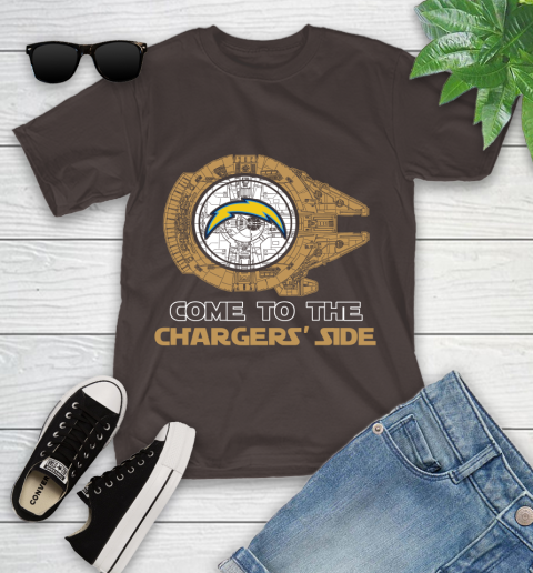 NFL Come To The Los Angeles Chargers Star Wars Football Sports Youth T-Shirt 7