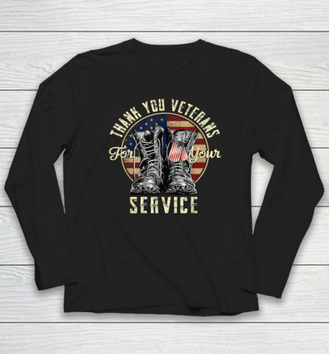 Thank you Veterans For Your Service Veterans Day Long Sleeve T-Shirt