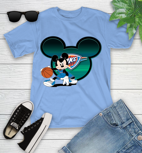 NBA Oklahoma City Thunder Mickey Mouse Disney Basketball Youth T-Shirt 11