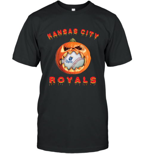 MLB Kansas City Royals Halloween Pumpkin Baseball Sports T Shirt