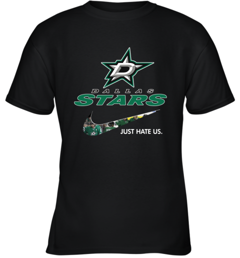 NHL Team Dallas Star x Nike Just Hate Us Hockey Youth T-Shirt
