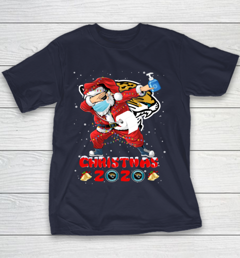 Jacksonville Jaguars Funny Santa Claus Dabbing Christmas 2020 NFL Youth T-Shirt 2