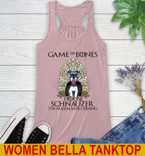 Game of bones house schnauzer dog the mailman is coming tshirt 42