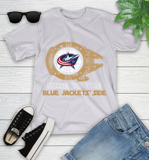 NHL Come To The Columbus Blue Jackets Wars Hockey Sports Youth T-Shirt 4