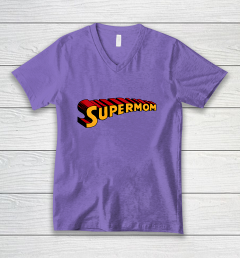 Super mom Superhero Mom for Super Mom V-Neck T-Shirt 9