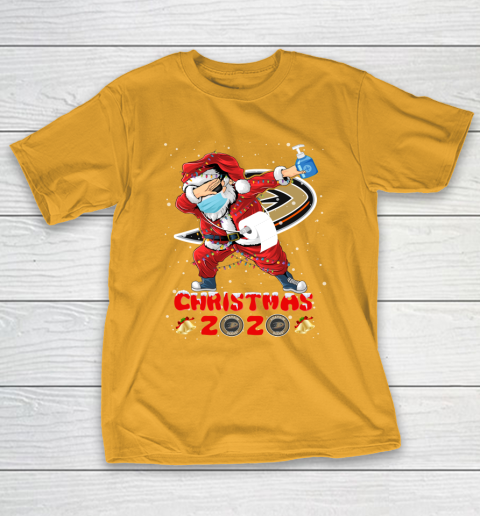 Anaheim Ducks Funny Santa Claus Dabbing Christmas 2020 NHL T-Shirt 2