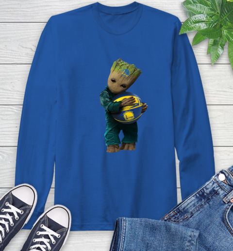 NBA Groot Guardians Of The Galaxy Basketball Sports Golden State Warriors Long Sleeve T-Shirt 9