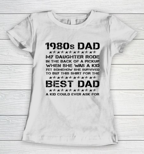 Funny Girl Dad 1980s Dad And Daughter Father's Day Women's T-Shirt