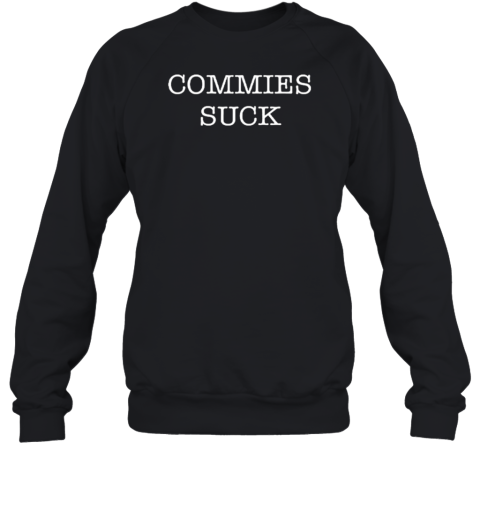 Bruce Ballou Wearing Commies Suck Sweatshirt