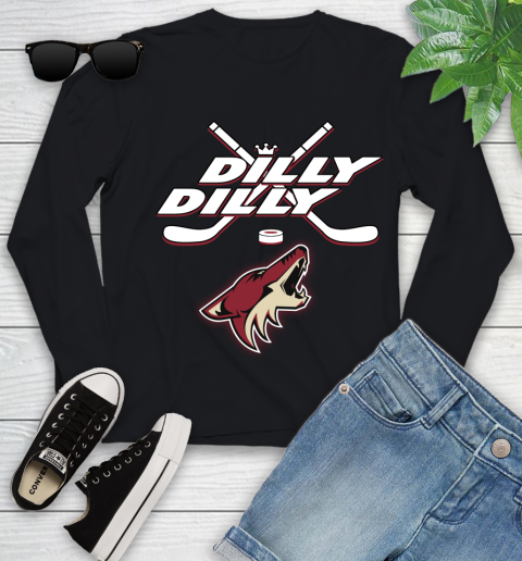 NHL Arizona Coyotes Dilly Dilly Hockey Sports Youth Long Sleeve 2