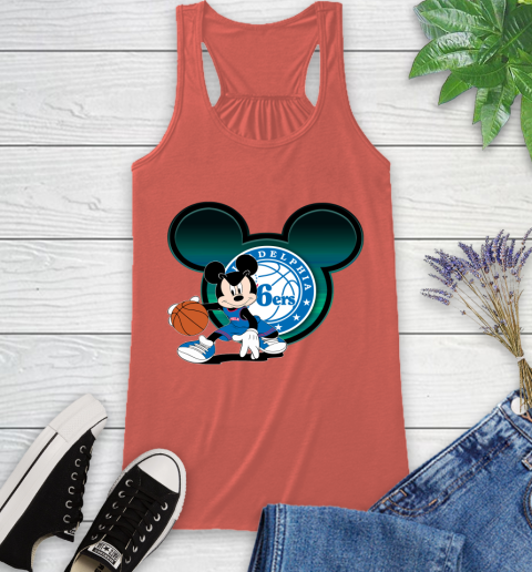 NBA Philadelphia 76ers Mickey Mouse Disney Basketball Racerback Tank 4