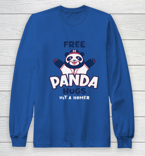 Free Panda Hugs Braves Long Sleeve T-Shirt 6
