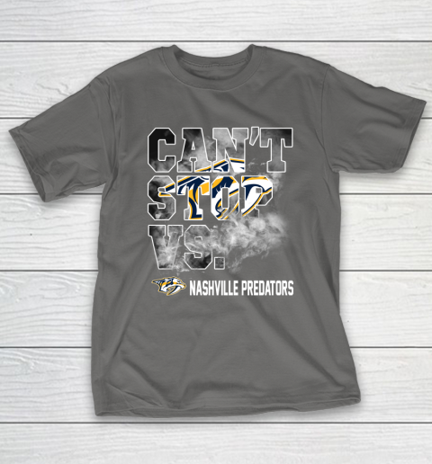 NHL Nashville Predators Hockey Can't Stop Vs T-Shirt 8