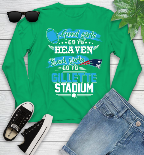 New England Patriots NFL Bad Girls Go To Gillette Stadium Shirt Youth Long Sleeve 7
