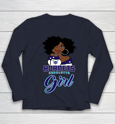 Charlotte Hornets Girl NBA Youth Long Sleeve 3