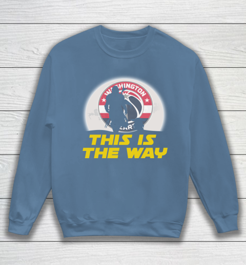 Washington Wizards NBA Basketball Star Wars Yoda And Mandalorian This Is The Way Sweatshirt 6