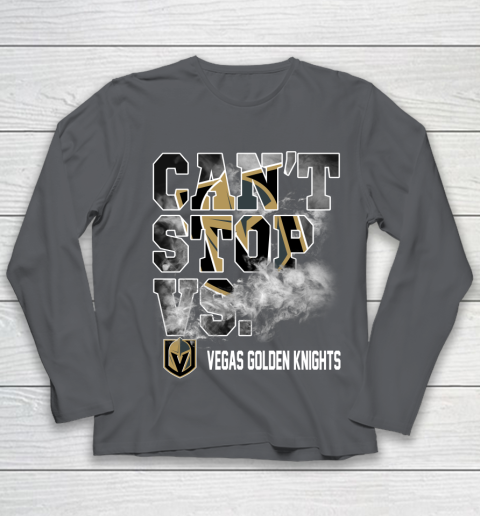 NHL Vegas Golden Knights Hockey Can't Stop Vs Youth Long Sleeve 6