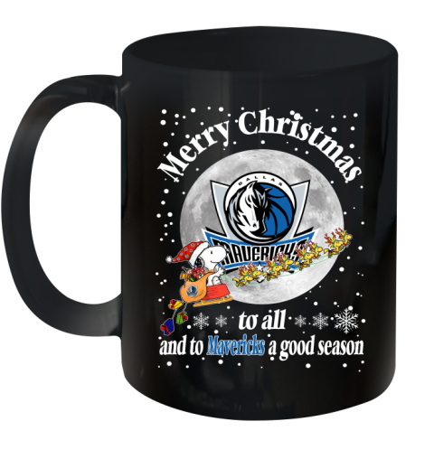 Dallas Mavericks Merry Christmas To All And To Mavericks A Good Season NBA Basketball Sports Ceramic Mug 11oz