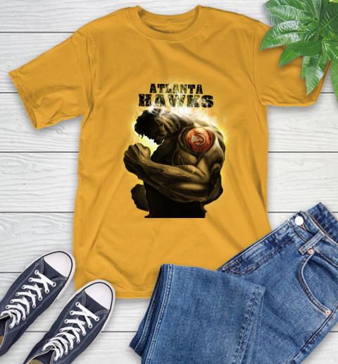 Atlanta Hawks NBA Basketball Hulk Marvel Avengers Sports T-Shirt 2