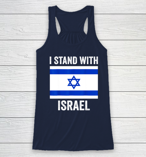 I Stand With Israel  Free Israel Racerback Tank 5