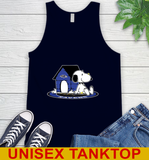 NFL Football Baltimore Ravens Snoopy The Peanuts Movie Shirt Tank Top 3