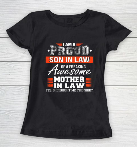 Proud Son In Law Of A Freaking Awesome Mother In Law Women's T-Shirt