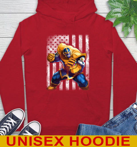 NFL Football Pittsburgh Steelers Thanos Marvel American Flag Shirt Hoodie 10