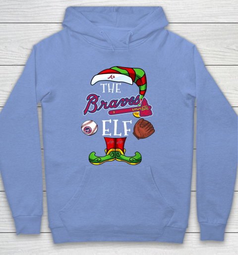 Atlanta Braves Christmas ELF Funny MLB Hoodie 8