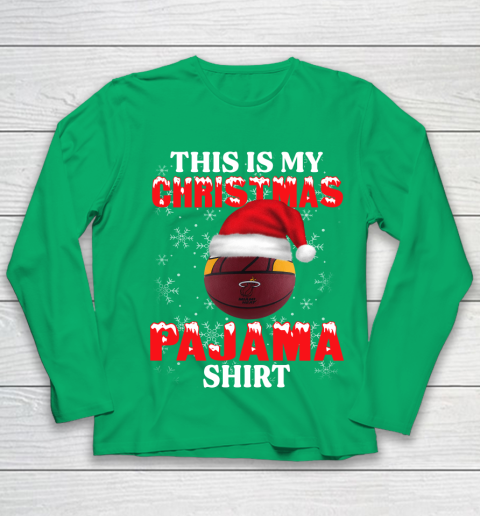 Miami Heat This Is My Christmas Pajama Shirt NBA Youth Long Sleeve 4