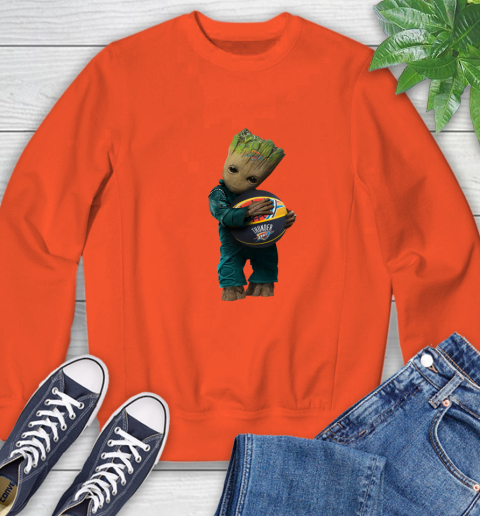 NBA Groot Guardians Of The Galaxy Basketball Sports Oklahoma City Thunder Sweatshirt 4