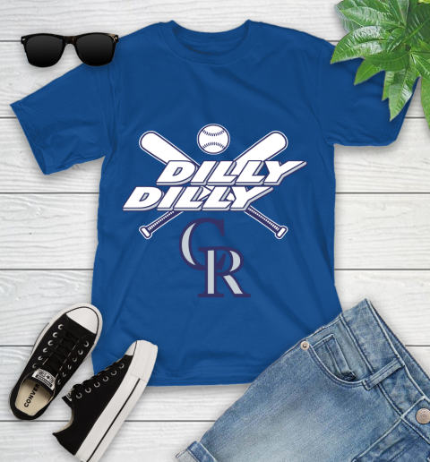 MLB Colorado Rockies Dilly Dilly Baseball Sports Youth T-Shirt 9