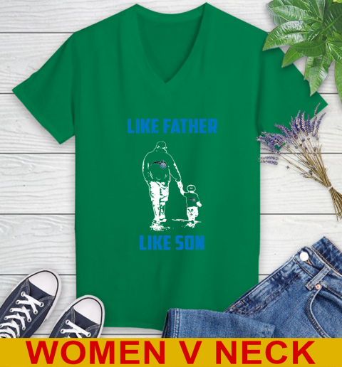 Orlando Magic NBA Basketball Like Father Like Son Sports Women's V-Neck T-Shirt 5