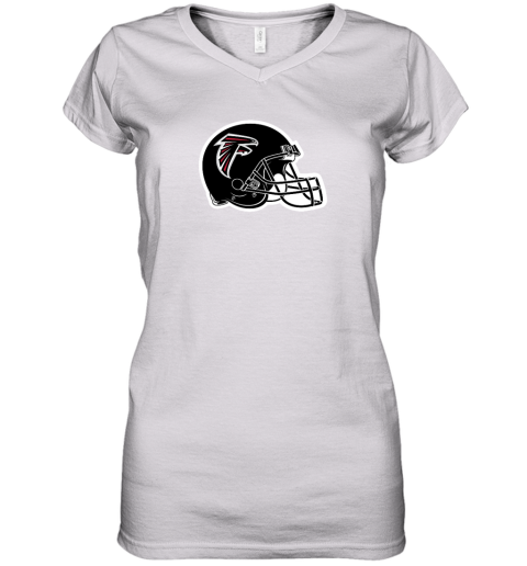Atlanta Falcons Helmet Women's V-Neck T-Shirt