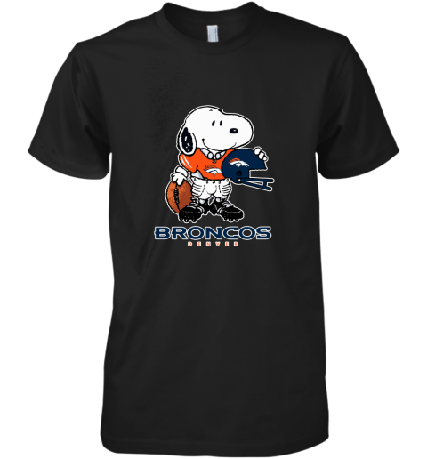 Snoopy A Strong And Proud Denver Broncos Player NFL Premium Men's T-Shirt