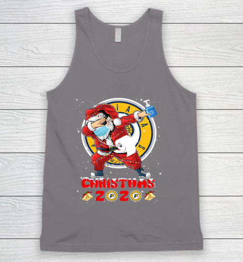 Indiana Pacers Funny Santa Claus Dabbing Christmas 2020 NBA Tank Top 6