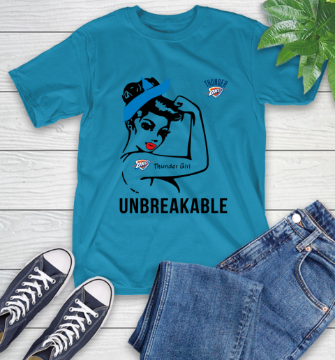 NBA Oklahoma City Thunder Girl Unbreakable Basketball Sports T-Shirt 7