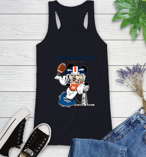 NFL Denver Broncos Mickey Mouse Disney Super Bowl Football T Shirt Racerback Tank 11 NFL Denver Broncos Mickey Mouse Disney Super Bowl Football T Shirt Racerback Tank - Image 11