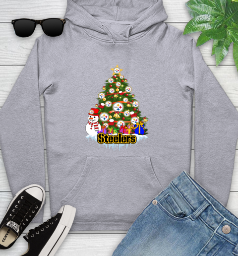 Pittsburgh Steelers Merry Christmas NFL Football Sports Youth Hoodie 6