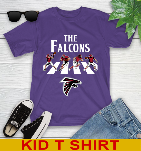 NFL Football Atlanta Falcons The Beatles Rock Band Shirt Youth T-Shirt 3