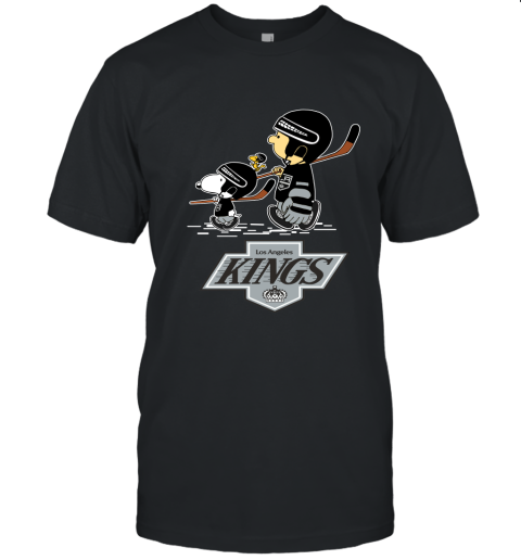 Let's Play Los Angeles Kings Ice Hockey Snoopy NHL Unisex Jersey Tee