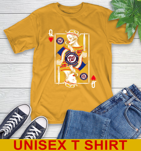 MLB Baseball Washington Nationals The Queen Of Hearts Card Shirt T-Shirt 2