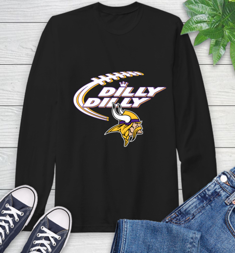 NFL Minnesota Vikings Dilly Dilly Football Sports Long Sleeve T-Shirt 2