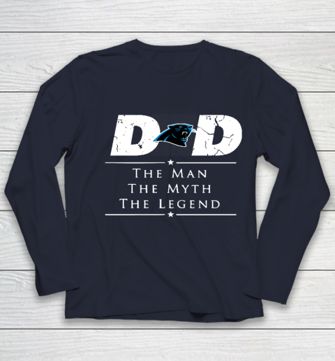Carolina Panthers NFL Football Dad The Man The Myth The Legend Youth Long Sleeve 2