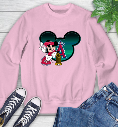 MLB Los Angeles Angels The Commissioner's Trophy Mickey Mouse Disney Sweatshirt 9