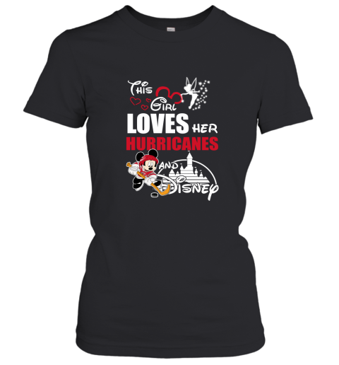 This Girl Love Her Carolina Hurricanes And Mickey Disney Women's T-Shirt